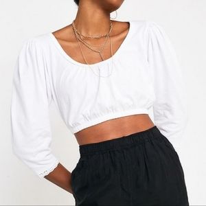 Urban Outfitters maleia puff crop xs